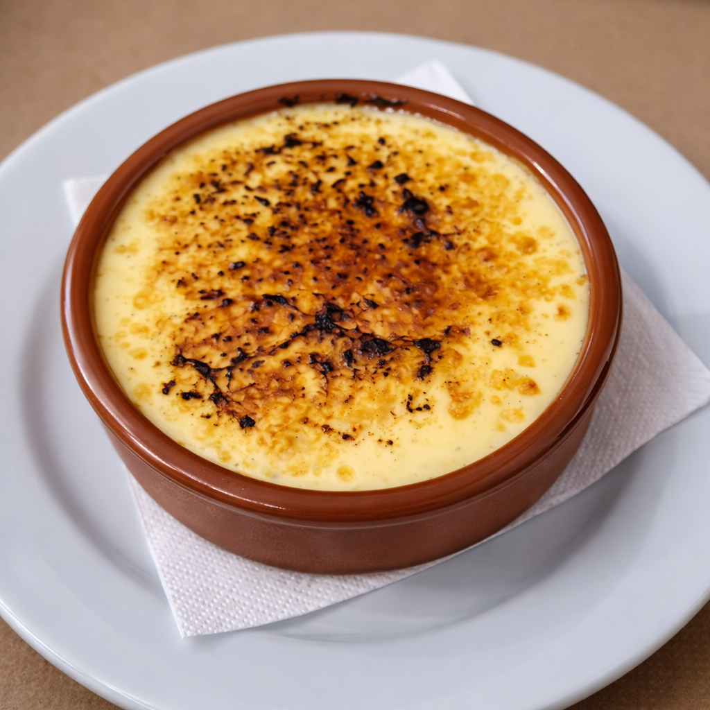 Crème brûlée aux framboises